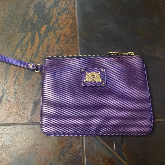 Juicy Couture Handbags - Juicy Couture Purple Hand Wallet